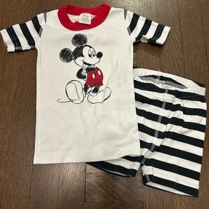 Hanna Andersson Mickey Mouse Pajama Set - Red, Black, White